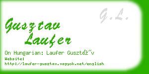 gusztav laufer business card